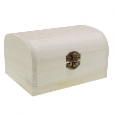 Cutie lemn cufar nefinisata cu inchizatoare clapeta 14,5x10,5x8cm C32-02a 35255