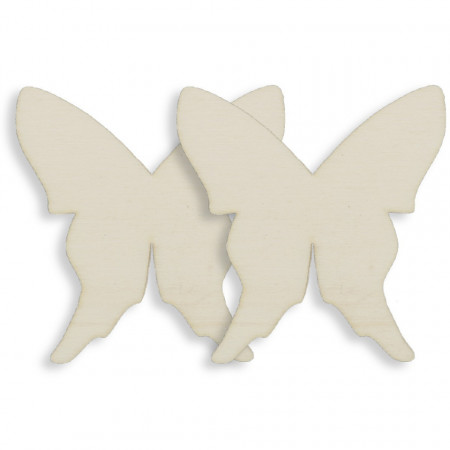 Fluture placaj model-2 5,2x5,4cm 2/set