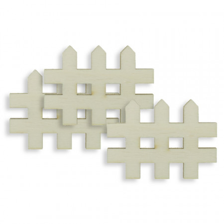 Gardut placaj 3 elemente 5,5x4cm 3/set