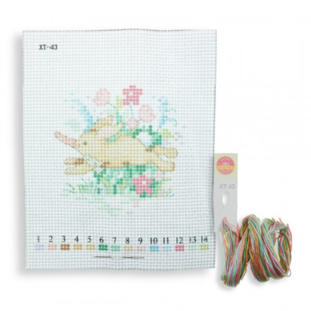 Goblen etamina cu ac si ata -iepuras- 14x17cm XT-43
