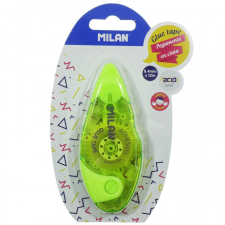 Lipici banda 8,4mm x 12m corp plastic verde neon Milan 44GT01