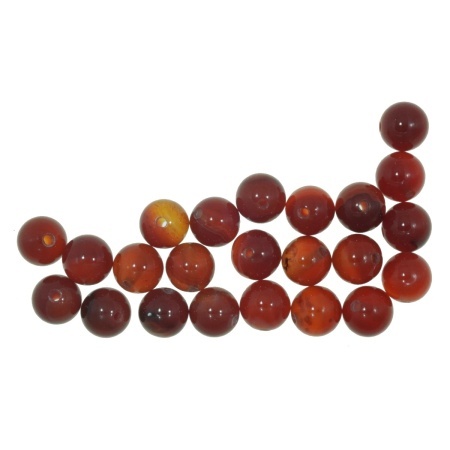Margele tip semipretioase jasp caramiziu 8mm 16,5g