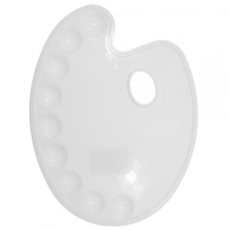 Paleta pictura plastic mare 9 compartimente 21,5x28cm ARK 315