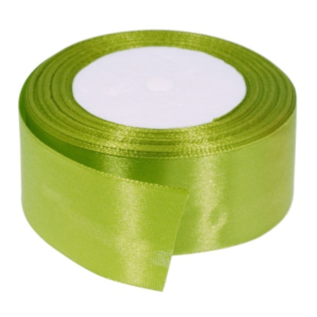 Panglica satinata verde primavara 40mm x 21m/rola