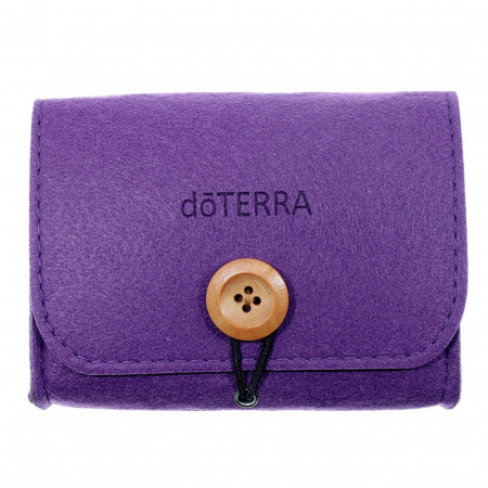 Portofel pasla mov dreptunghiular cu nasture natur 10,5x13,5cm cu 2 compartimente 4202129000