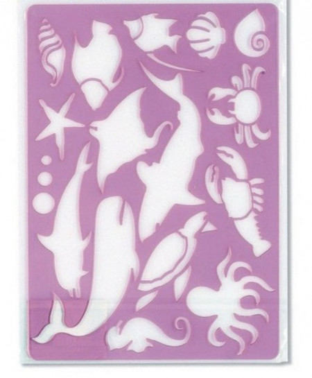 Sablon plastic oceanic 20x31cm Koh-I-Noor K982 003