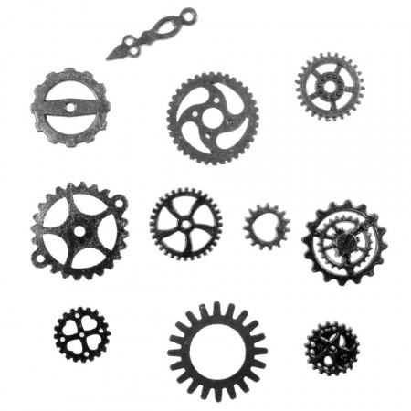 Accesorii metalice negre elemente ceas 12-25mm 15g 0.33lei/g