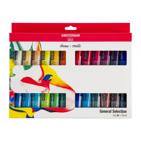 Acrilic 24 culori x 20ml/set Amsterdam 17820424