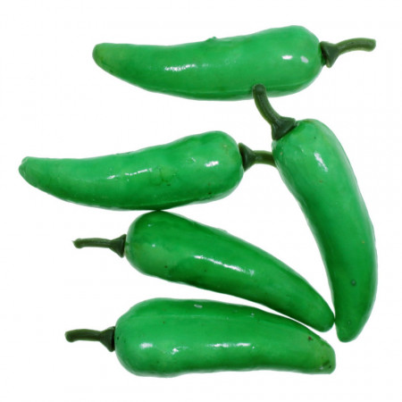 Ardei iute polistiren verde 5,5cm 5/set