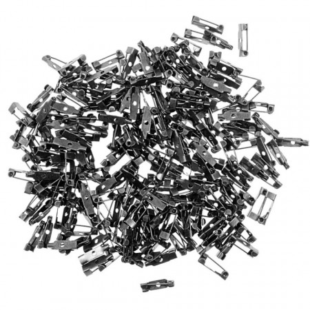 Baza brosa argintiu inchis 1 gaura 15mm 140g (498buc)