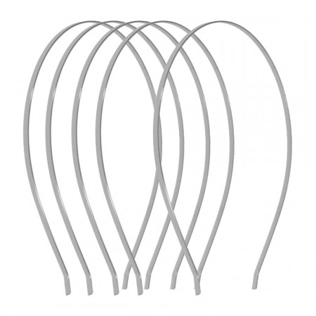 Cordeluta metalica argintie 0,3cm 5/set
