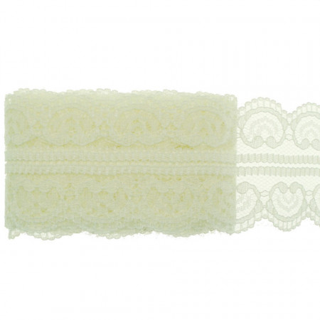 Dantela sintetica crem 4,5cm x 3m