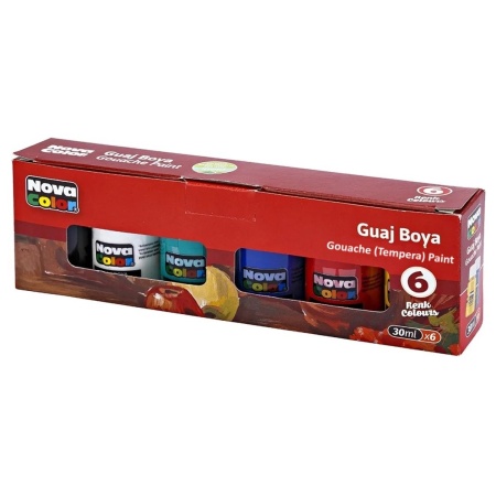 Guasa 6 culori x 25ml/set Nova Color NC-113