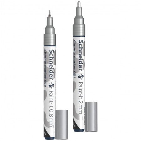 Marker metalizat Chrome Schneider Paint-It argintiu