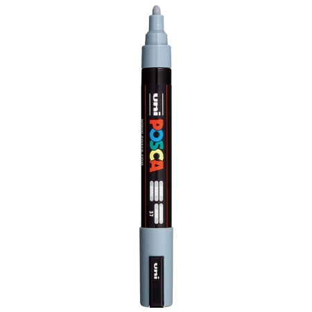 Marker vopsea pe baza de apa varf 1,8-2,5mm Uni Posca pc-5m m865 gri