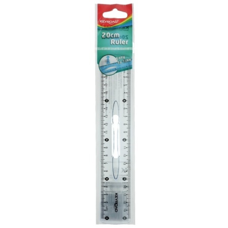 Rigla plastic cu maner 20cm Keyroad KR971059 r768