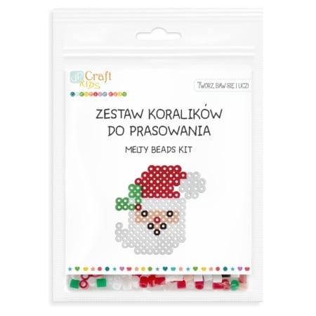 Set creativ margele termoadezive cap Mos Craciun KSZK-014