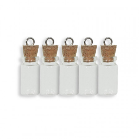 Sticluta pandant sporul casei dop pluta 2,2x1,1cm 5/set
