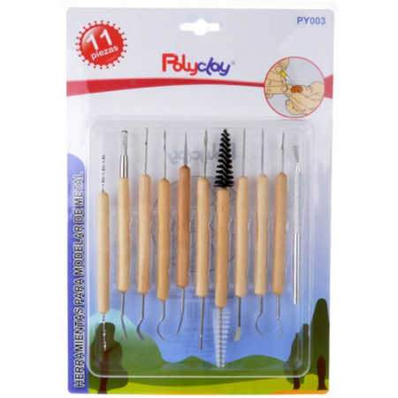 Ustensile pentru modelaj 11 piese Polyclay MP PY003