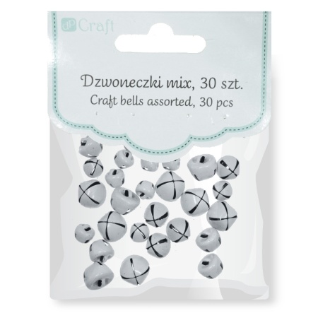 Zurgalai metal alb 1x1cm 30/set DP Craft DPME-010