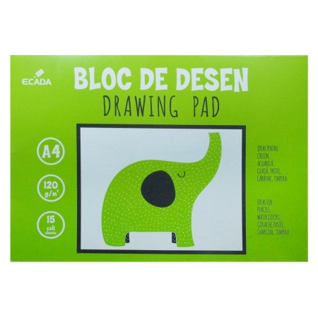 Bloc desen A4 120g 15 file Ecada 25401