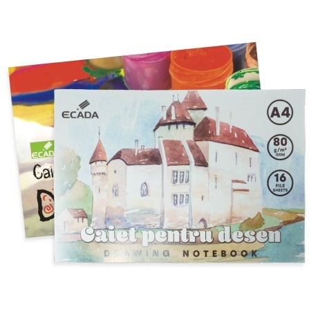 Caiet pentru desen A4 80g 16 file Ecada 29302
