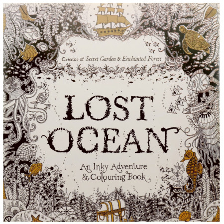 Carte de colorat pentru adulti 12 file, 24 pagini Oceanul pierdut MX-010 C2382