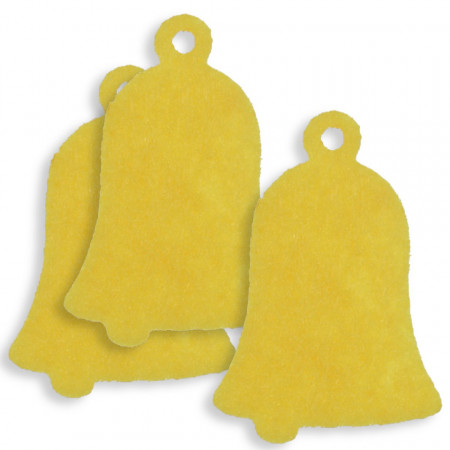Clopotel pasla galben model-2 10cm 3/set