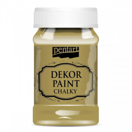 Culoare Dekor Paint Chalky galben mustar 100ml Pentart 38790