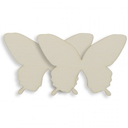 Fluture placaj model-4 6,2x4,5cm 2/set