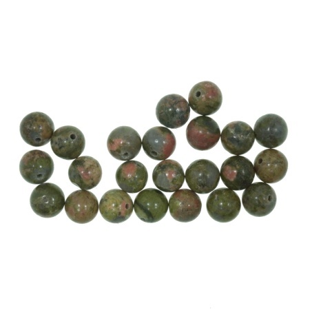 Margele tip semipretioase unakit 9mm 21,5g