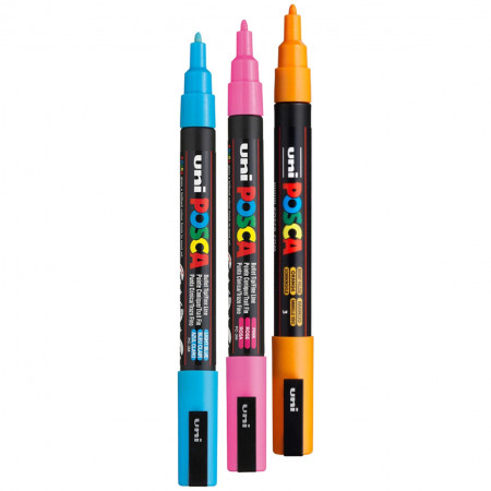 Marker vopsea pe baza de apa varf 0,9-1,3mm Uni Posca pc-3m