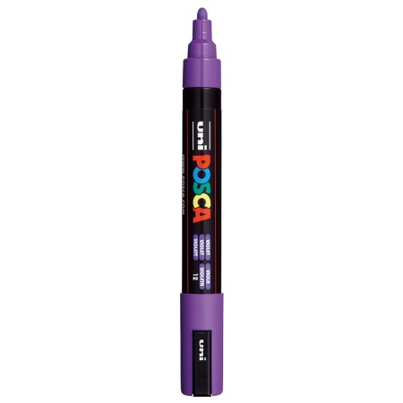 Marker vopsea pe baza de apa varf 1,8-2,5mm Uni Posca pc-5m m445 violet