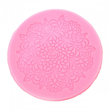 Matrita silicon rotunda forma dantela 9,2x8,7x1cm 825227