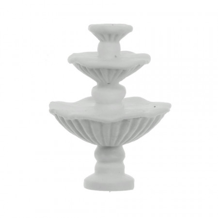 Miniatura fantana arteziana din plastic alb 2,5cm 389455