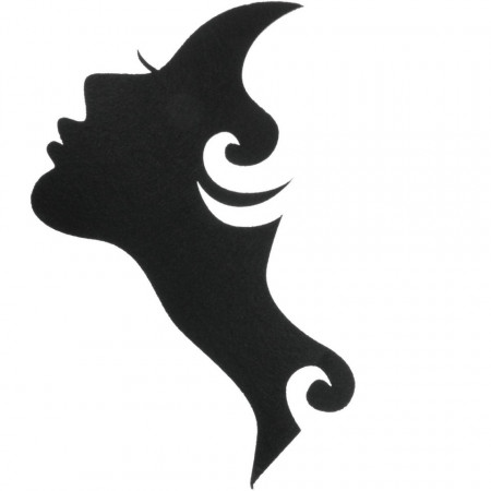 Profil fata pasla neagra model-1 29x15cm