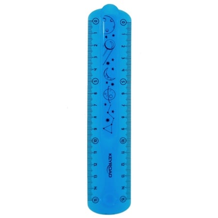 Rigla plastic flexibila albastra 15cm Keyroad KR970854-15 r766