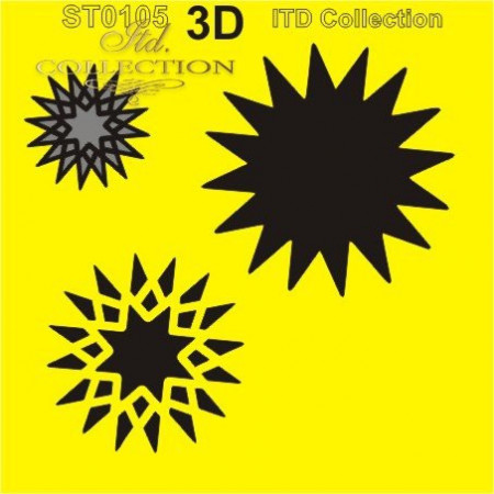 Sablon plastic 16x16cm ITD ST0105A