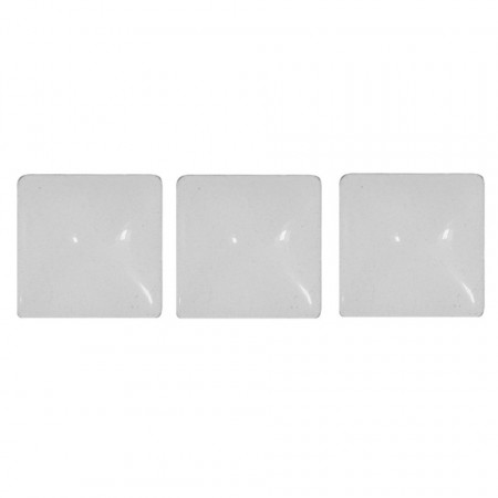 Cabochon sticla patrat transparent 20x20x6mm 3/set