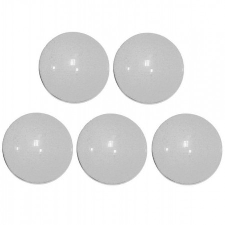Cabochon sticla rotund transparent 20x6mm 5/set