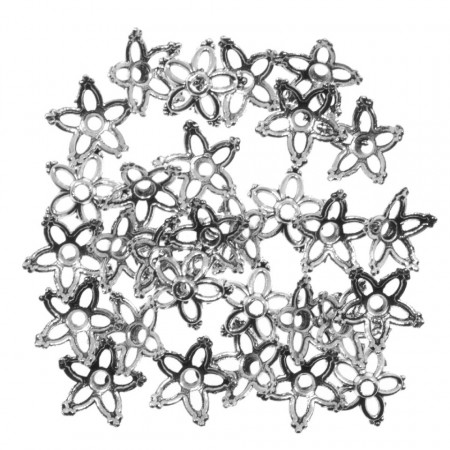 Capacel metalic argintiu inchis 13x4mm 10g