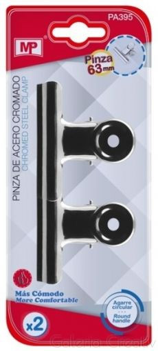 Clema de otel cromat 6,3cm 2/set MP PA395