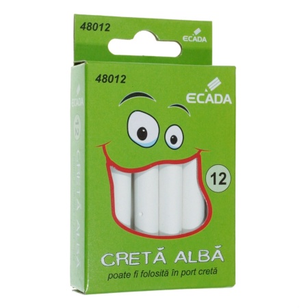 Creta rotunda alba 12/set Ecada 48012