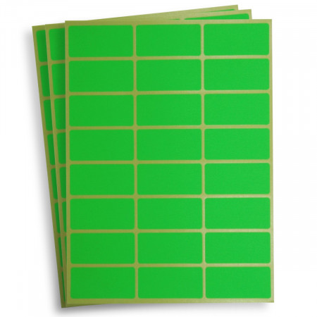 Etichete verde neon 2,4x4,8cm 24/coala 10/set Office Art PECUN601(HBAX0090)