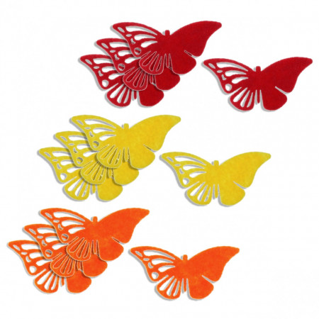 Fluture pasla filigranata 6cm 4/set M15