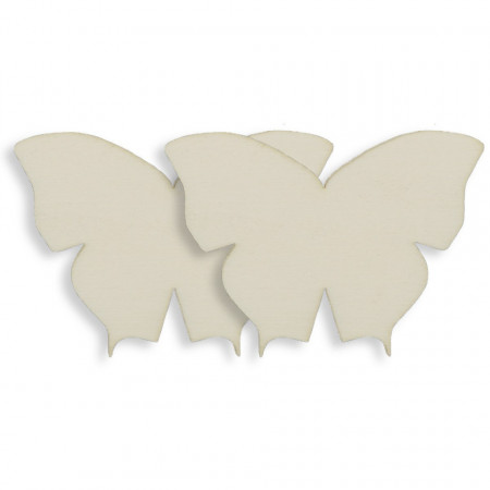 Fluture placaj model-3 6,3x4,5cm 2/set