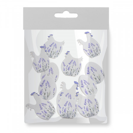Gaina/cocos/ou lemn alb-violet 2,5-4,3cm 12/set Canea HIF-201930_2