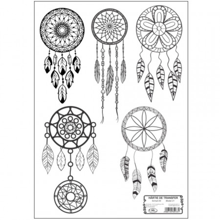 Hartie de transfer model-21 Dream catcher A4