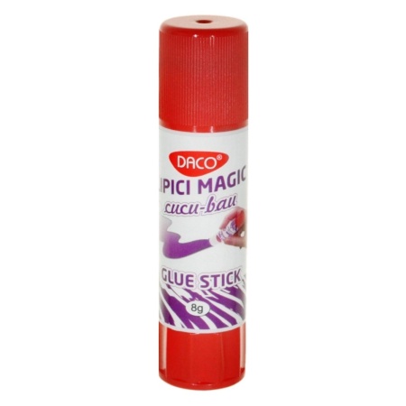Lipici solid color transparent la uscare 8g Daco LS108