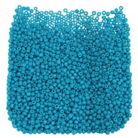 Margele nisip rotunde albastru turcoaz lucios 2mm 60g 0.06lei/g